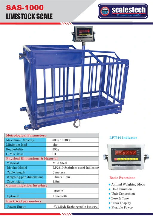 Pig, goat and sheep animal weighing scale in Nairobi Kenya for livestock farming