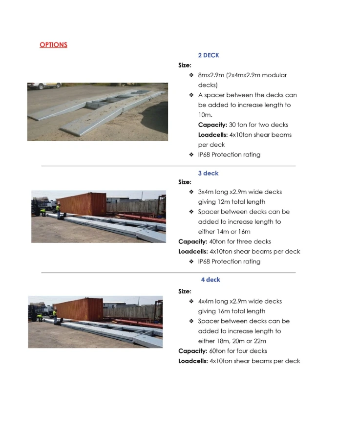 Heavy-duty mobile truck weighbridge with four access ramps on a construction site. The aluminum platform is rugged, weather-resistant, and equipped with durable Zemic load cells for accurate full truck weighing.