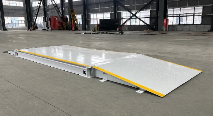 Mobile Weighbridge Full Platform View - Up to 80t Capacity Portable weighbridge with ramps for trucks - Scalestech Kenya