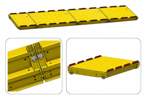 100-ton multi-deck weighbridge — 22m platform for axle-group truck weighing Multi-deck weighbridge 100 ton installed for truck weighing in Kenya