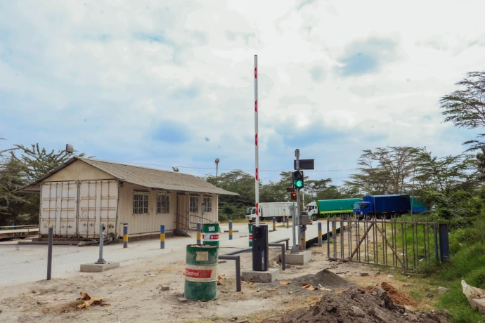 Final Weighbridge Automation Installation EAPC | Scalestech Final installed view of the unmanned weighbridge automation system at EAPC, Athi River