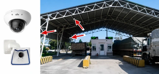 Camera system capturing truck images during weighbridge automation in Kenya