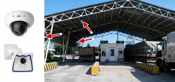 Camera system capturing truck images during weighbridge automation in Kenya