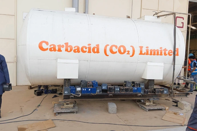 Installation photo from the Carbacid tank telemetry deployment
