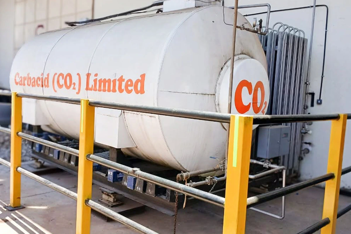 The CO2 storage tank monitored under this case study, Nairobi, Kenya