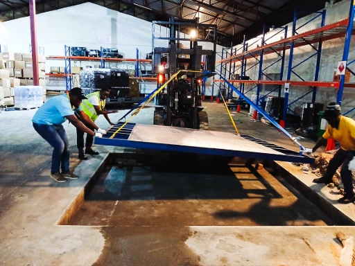 Heavy-duty 10 ton floor scale installed at RwandAir Kigali