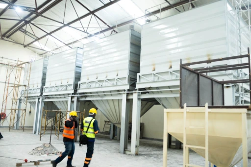 grain silo pre weighing scale installation