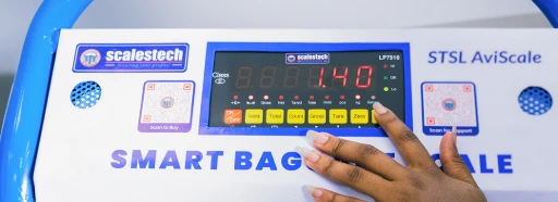 Digital airline baggage scale Rwanda Digital weighing equipment providing accurate weight readings for airline passenger baggage.