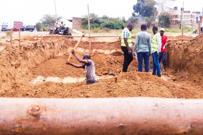 Mai Mahiu Weighbridge Installation Site Completed civil works and prepared weighbridge installation site in Mai Mahiu