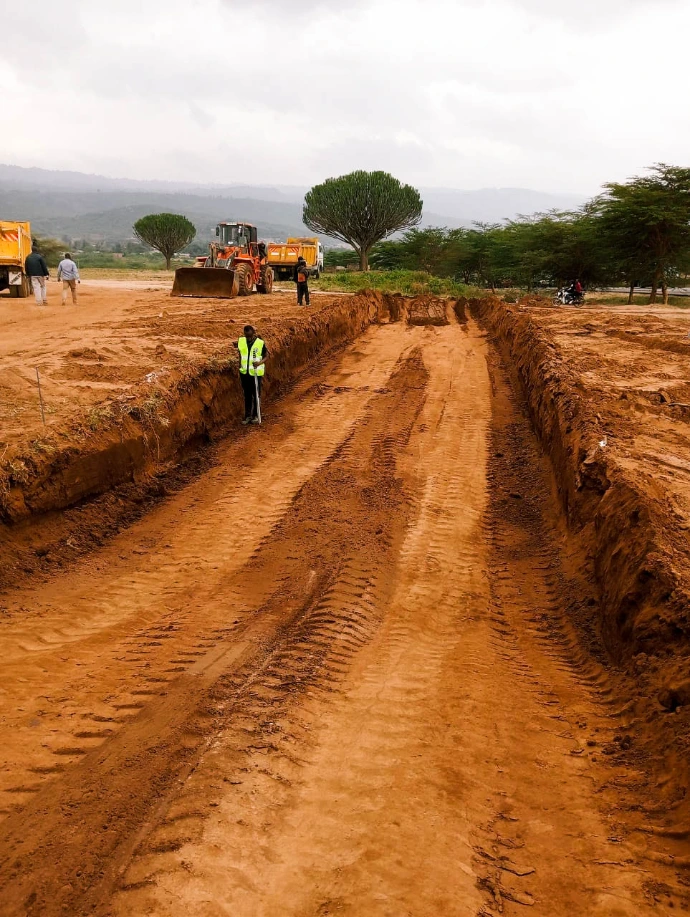 Mai Mahiu Weighbridge Ground Breaking Mai Mahiu weighbridge ground breaking and site preparation in Kenya
