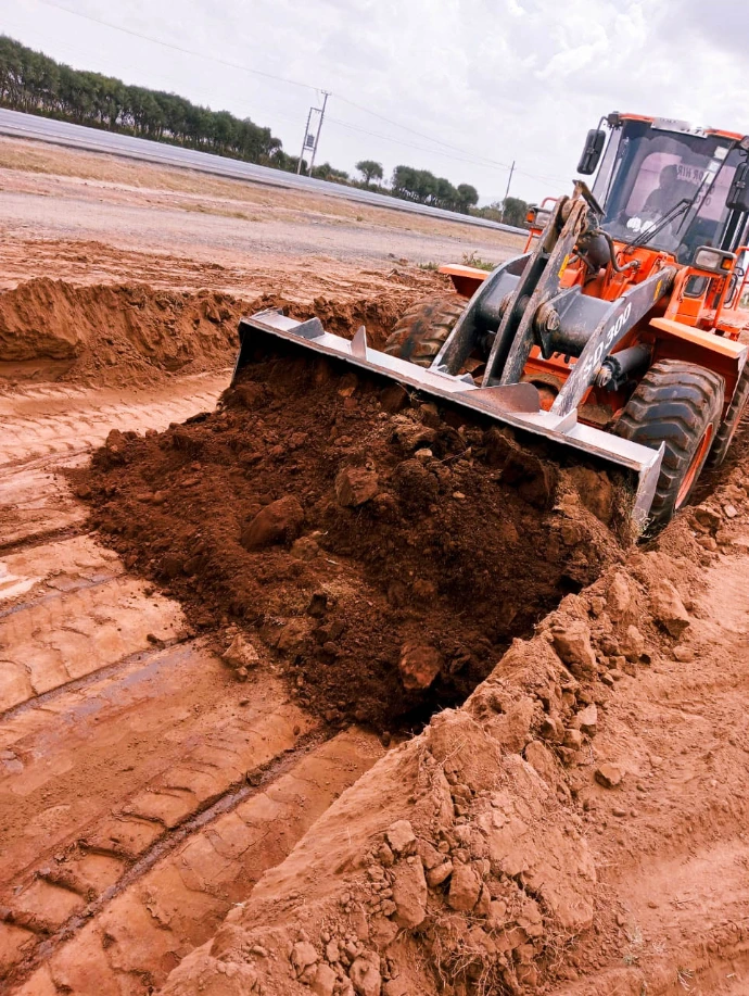 Excavation and groundwork for the 80-ton weighbridge foundation in Mai Mahiu Ground breaking and civil works underway