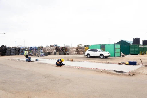 100-ton ESIT digital weighbridge installation in Nairobi