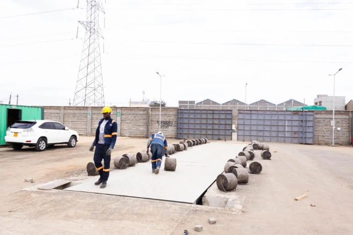 100-ton weighbridge calibration and testing at Mr. Green Africa Nairobi