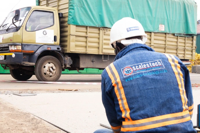 Scalestech installation of weighbridge at Mr Green Africa