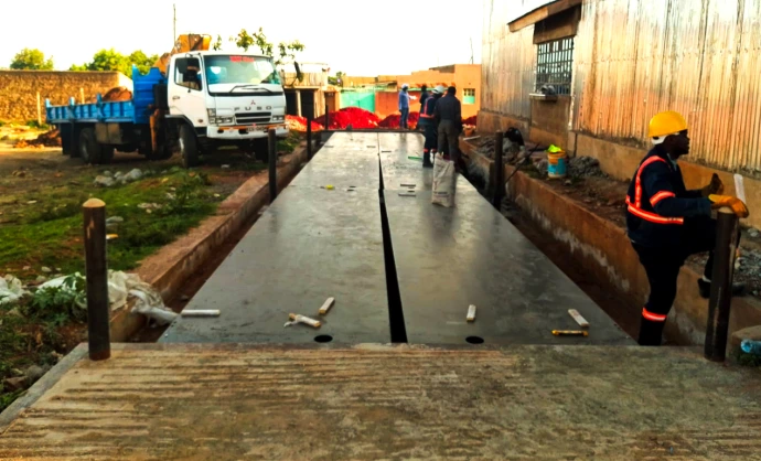 8o ton ESIT Weighbridge Deck Installation ESIT Weighbridge Deck Installation Eldoret Kenya