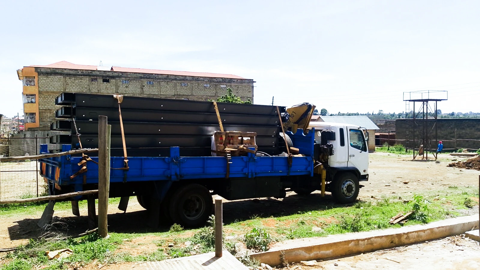 ESIT Weighbridge Deck Installation ESIT weighbridge steel deck installation in Eldoret, Kenya