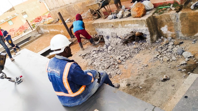 Weighbridge Foundation Construction – Eldoret Reinforced concrete foundation construction for 80-ton weighbridge in Eldoret