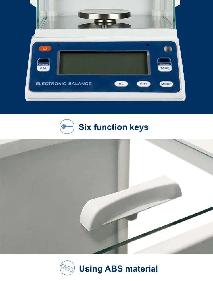 Electromagnetic analytical scale used in Nairobi clinical and research labs for accurate 0.1mg sample weighing.