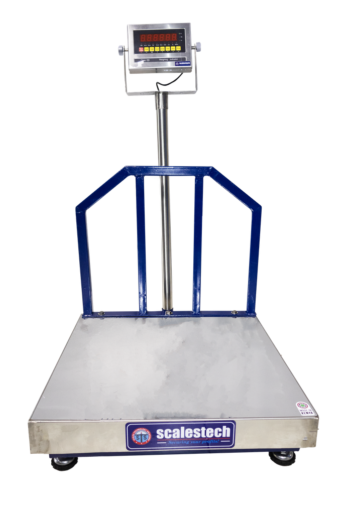 Heavy-Duty Mild Steel Electronic Platform Scale with Stainless Steel Top Pan