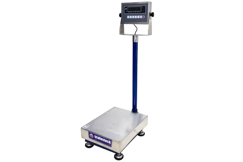 Heavy-Duty Mild Steel Electronic Platform Scale with Stainless Steel Top Pan