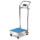 Heavy-duty Stainless Steel Trolley Portable scale Platform Scale with push handle, movable bench scale on wheels