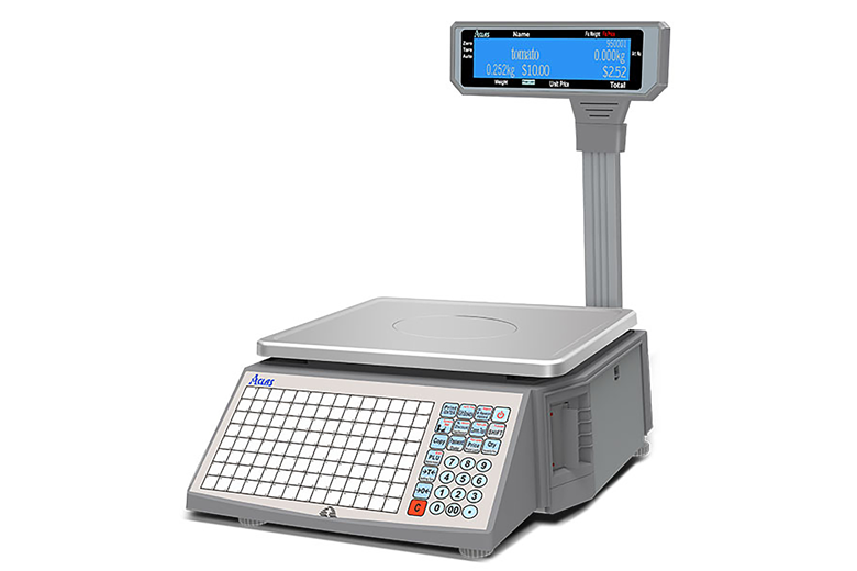 LS2X Label Printing Scale with Display Pole