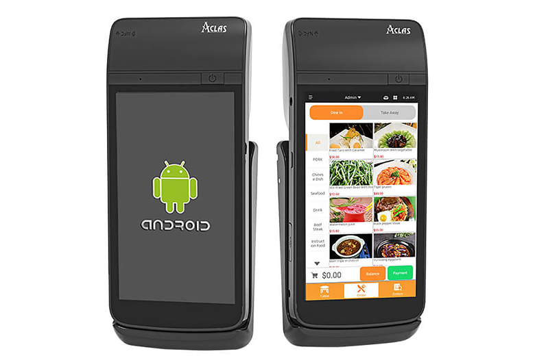 AOWX Handheld POS Terminal with built-in printer