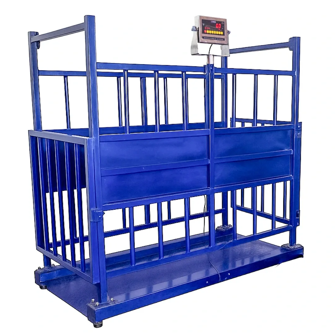 [1321] Animal Weighing Scale with Cage - Livestock Scale for Bulls & Cows