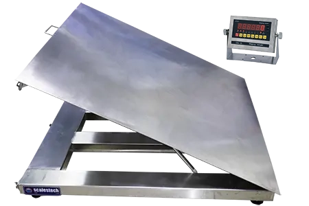 Industrial Heavy-Duty Fully Stainless Steel Lift Type Floor Scale Waterproof Washdown Floor Scale Chemical Food Industry Scale