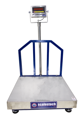 Heavy-Duty Mild Steel Electronic Platform Scale with Stainless Steel Top Pan