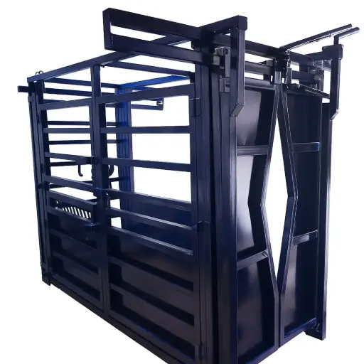 [1498] Cattle Squeeze Chute Animal Weighing Scale